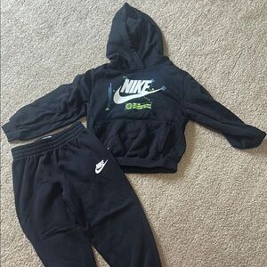 Nike Black Hoodie and Joggers with Logo